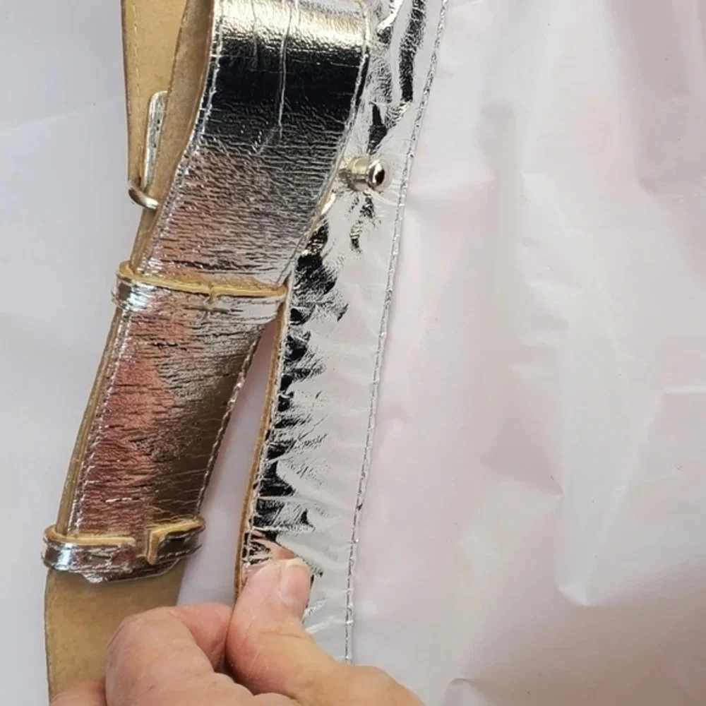 Vintage‎ Silver Foiled belt S..M